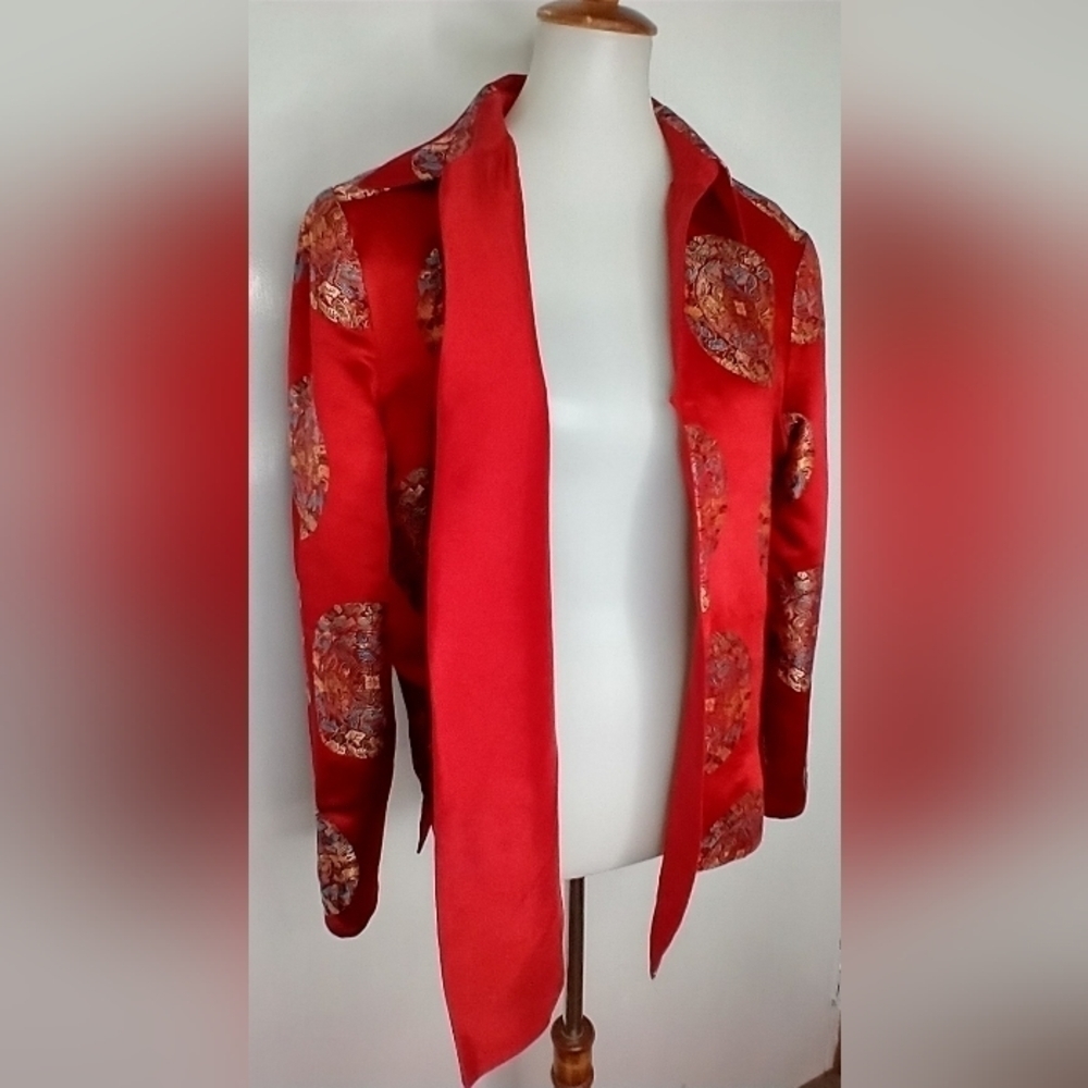 VINTAGE MANDALA SILK JACKET - Picture 5 of 6